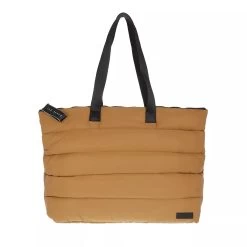 Ted Baker Percent Quilted Bag Gold Weekender