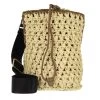 Furla Lipari S Bucket Bag - Tessuto Rafia Uncinett Juta+Fango Bucket Bag