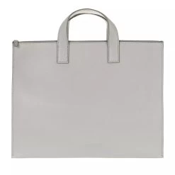 Tiger Of Sweden Medium Leather Travel Bag Light Cloud Businesstasche