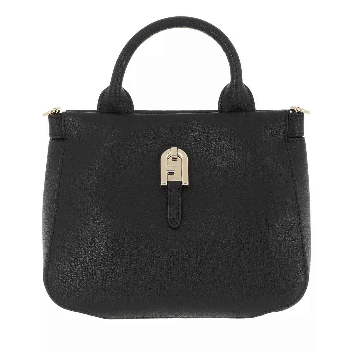 Furla Palazzo Mini Tote Nero Crossbody Bag