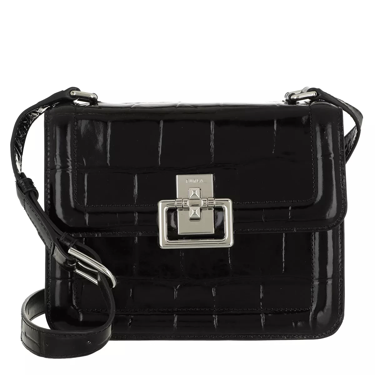 Furla Villa S Crossbody Nero Crossbody Bag