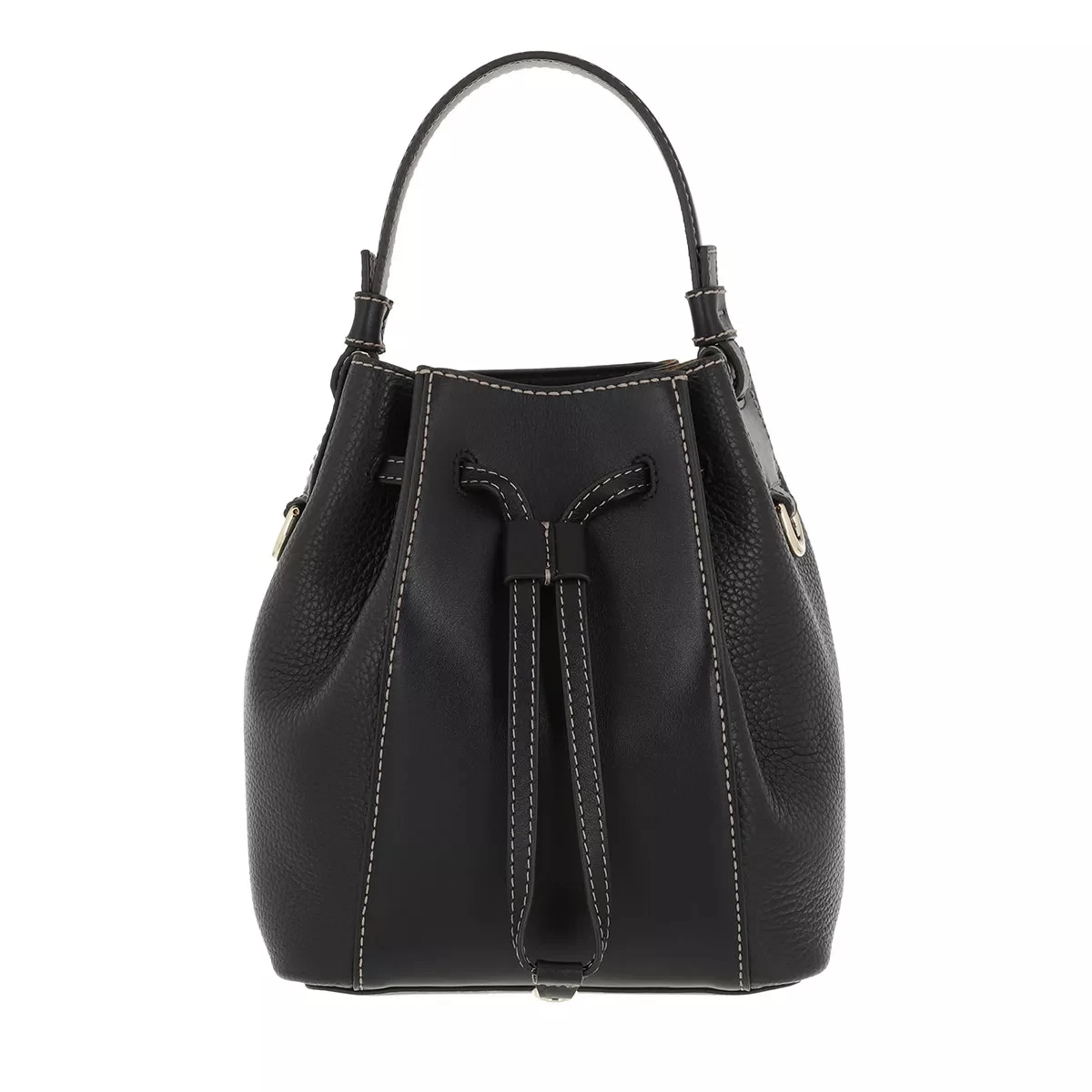 Furla Vitello Roma Eracle Nero Bucket Bag
