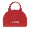 LOVE MOSCHINO Borsa Quilted Pu Rosso Bowling Bag