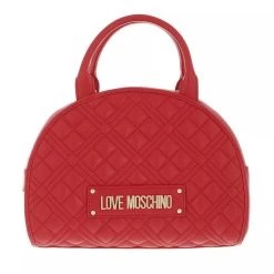 LOVE MOSCHINO Borsa Quilted Pu Rosso Bowling Bag