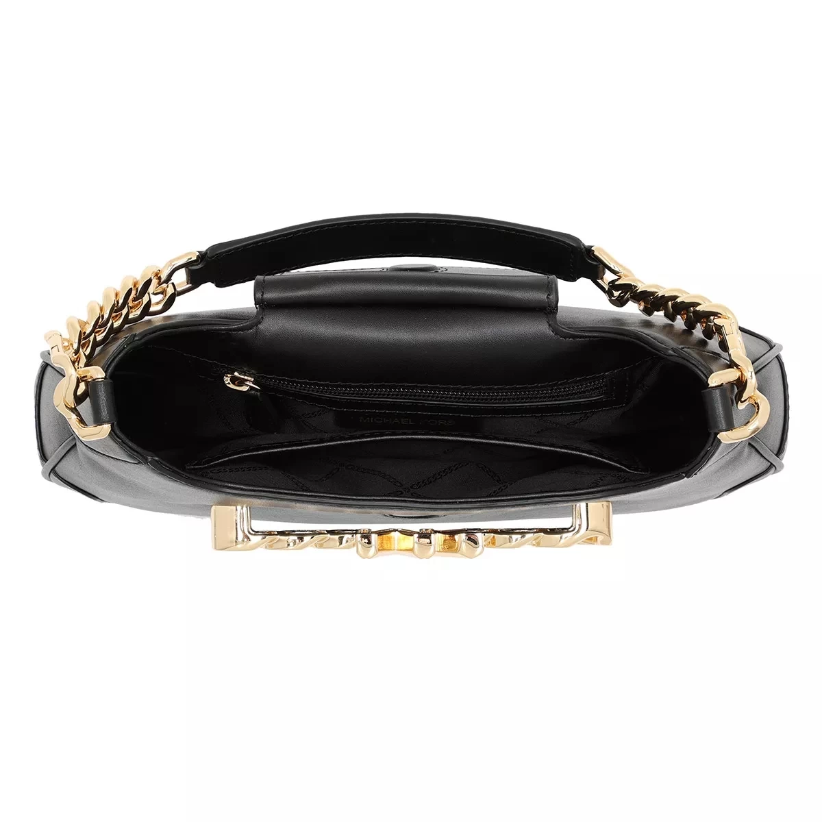 MICHAEL Michael Kors Medium Conv Shoulder Black Hobo Bag – Bild 6