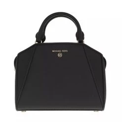 MICHAEL Michael Kors Small Satchel Black Bowling Bag