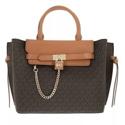 MICHAEL Michael Kors Hamilton Legacy Large Belted Satchel Brn Acorn Tote
