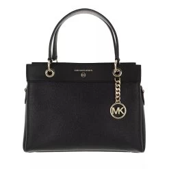 MICHAEL Michael Kors Medium Satchel Black Tote