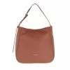 Coccinelle Lea Handbag Grained Leather Cinnamon Hobo Bag