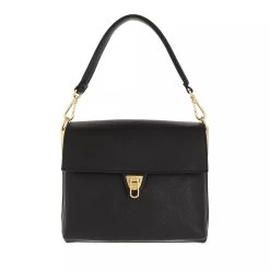 Coccinelle Marvin Desir Handbag Grainy Leather Noir Satchel