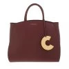 Coccinelle Concrete Handbag Grainy Leather Marsala Tote