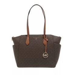 MICHAEL Michael Kors Marilyn Medium Top-Zip Tote Brn/Acorn Tote