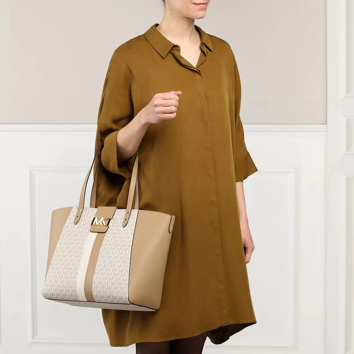 MICHAEL Michael Kors Large Tote Vanilla Mlti Shopper – Bild 2