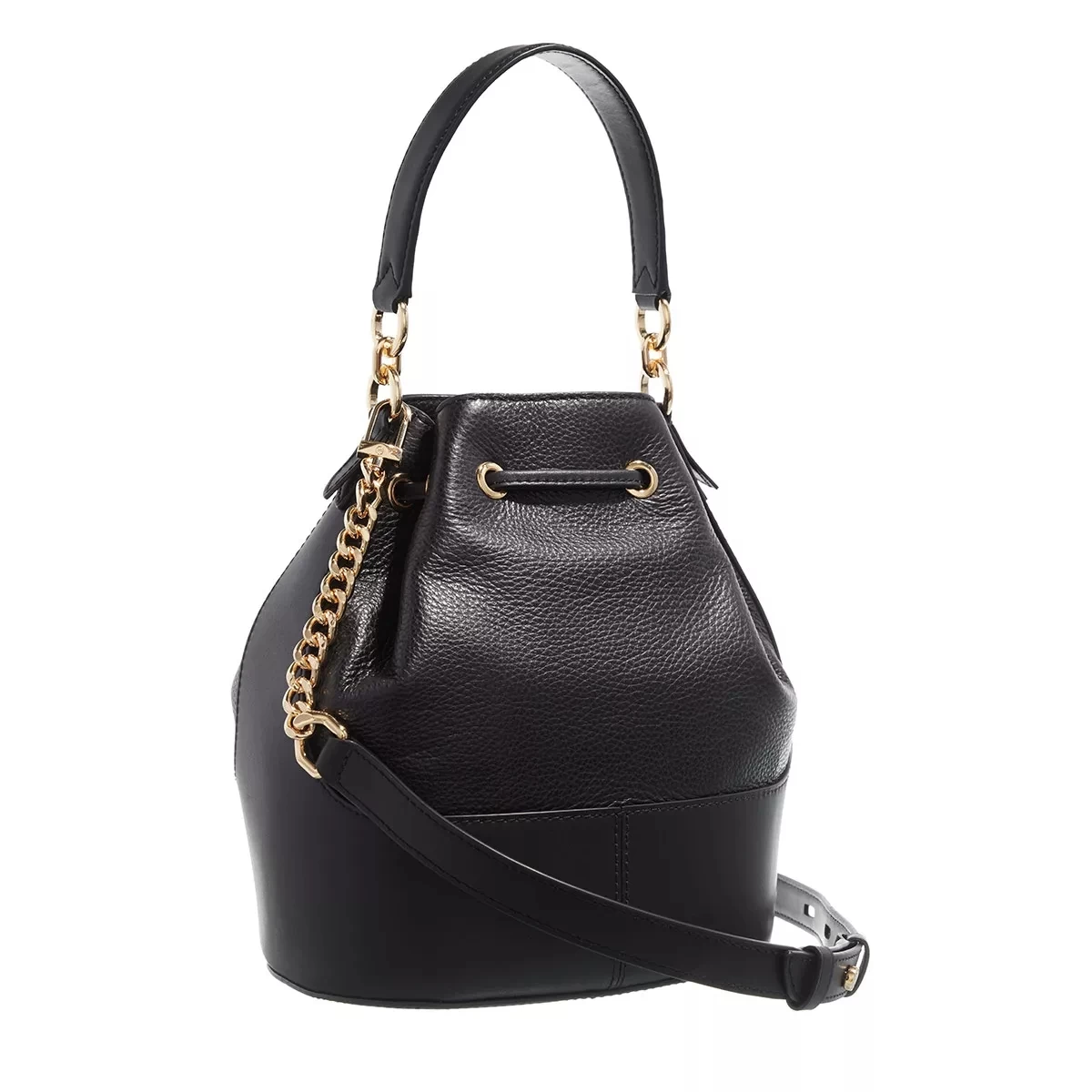 MICHAEL Michael Kors Medium Shoulder Black Bucket Bag – Bild 4