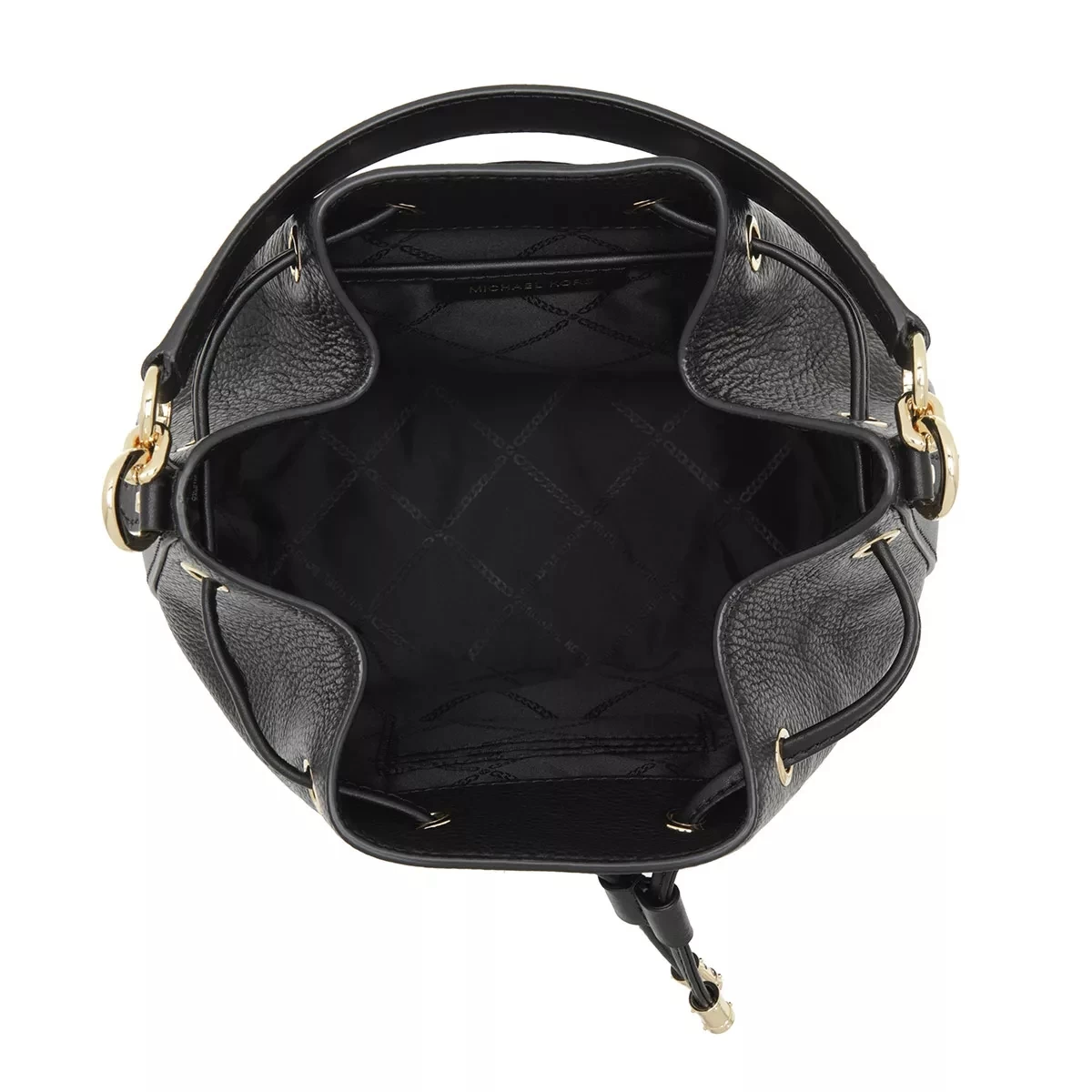 MICHAEL Michael Kors Medium Shoulder Black Bucket Bag – Bild 6