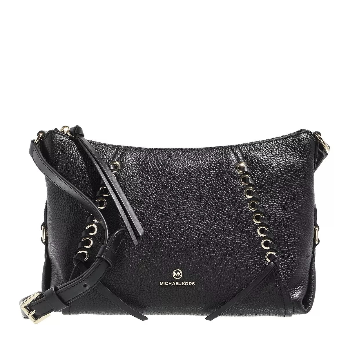 MICHAEL Michael Kors Md Messenger Black Crossbody Bag