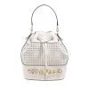 MICHAEL Michael Kors Md Bucket Shoulder Optic White Bucket Bag