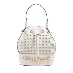MICHAEL Michael Kors Md Bucket Shoulder Optic White Bucket Bag
