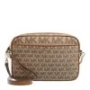 MICHAEL Michael Kors Lg Ew Camera Xbody Beige/Ebony Crossbody Bag
