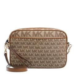 MICHAEL Michael Kors Lg Ew Camera Xbody Beige/Ebony Crossbody Bag
