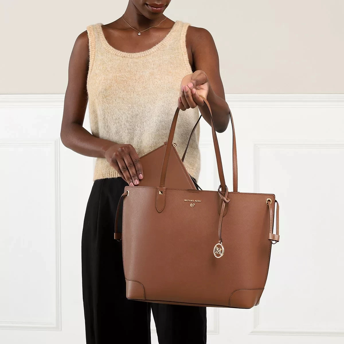 MICHAEL Michael Kors Double Sided Saffiano Backing Luggage Shopper – Bild 2