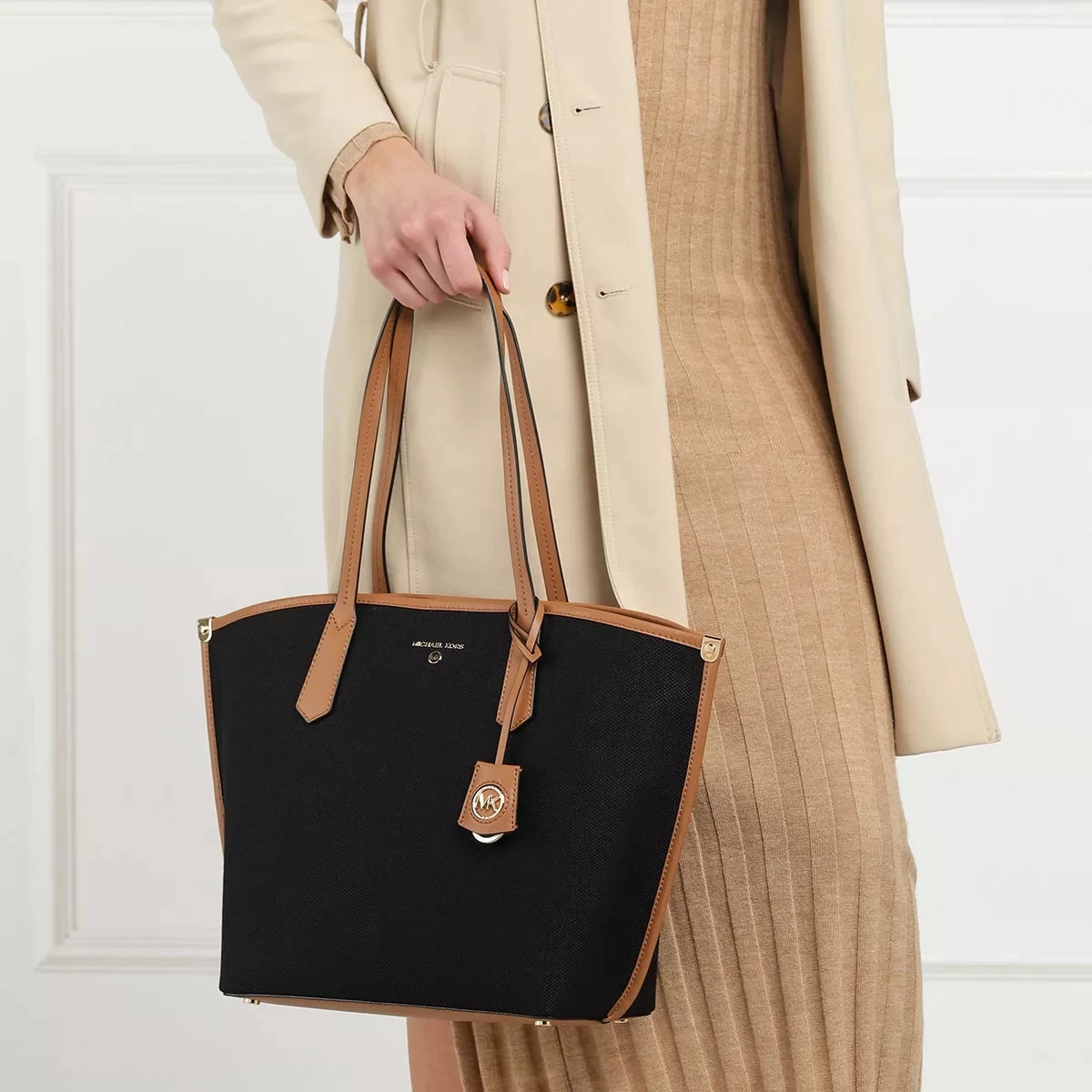 MICHAEL Michael Kors Large Tote Black Multi Shopper – Bild 2