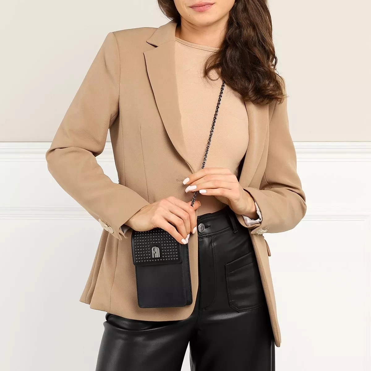 Furla 1927 Mini Vertical Cross Nero Minitasche – Bild 2