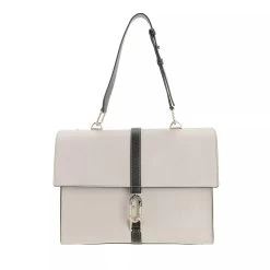 Furla Narciso M Shoulder Bag Perla E+Marmo C+Nero Satchel