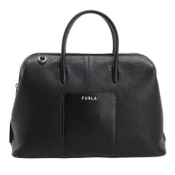 Furla Ninfa M Boston Bag Nero Bowling Bag
