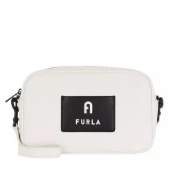 Furla Iris S Crossbody Talco H+Nero Crossbody Bag