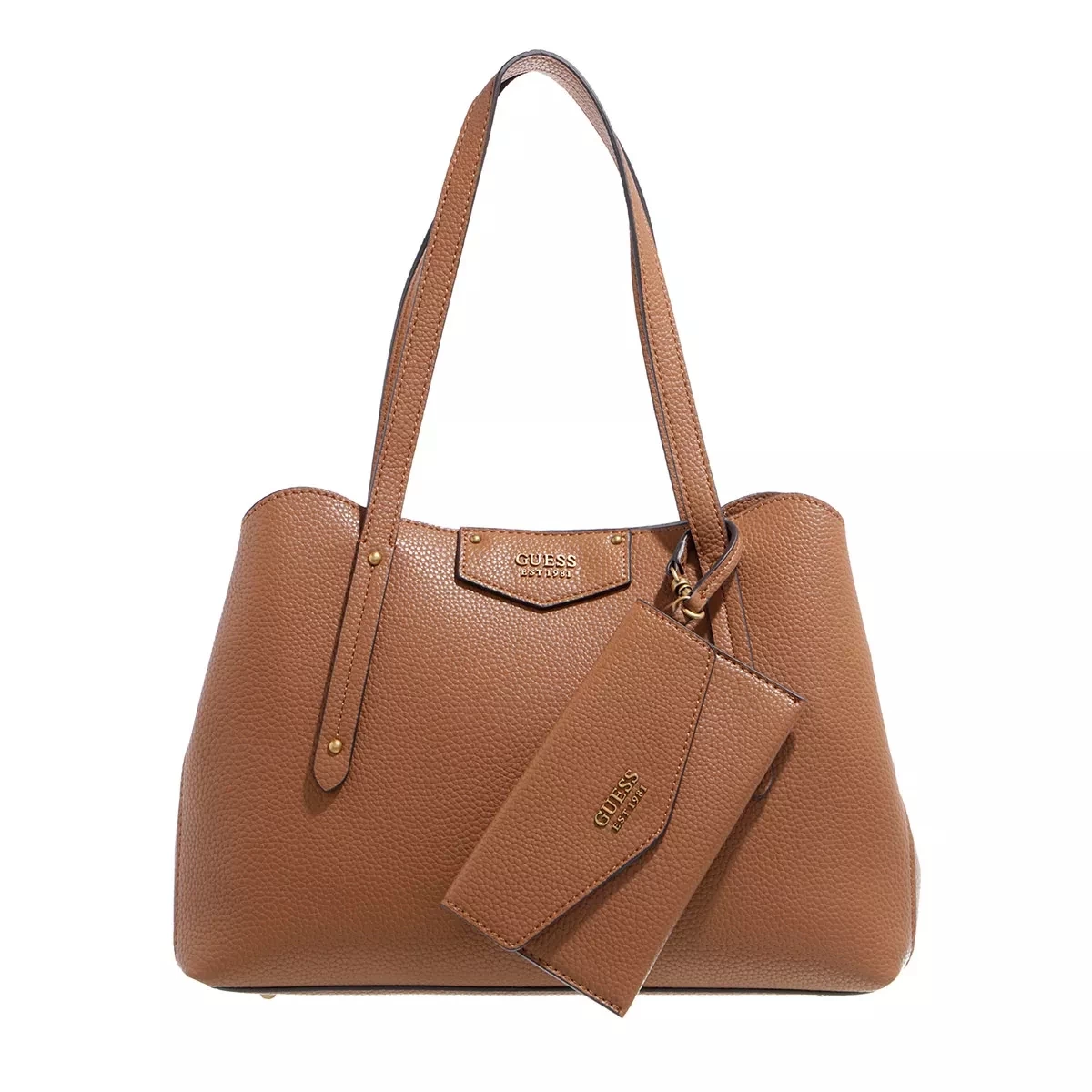 Guess Eco Brenton Girlfriend Satchel Caramel Tote