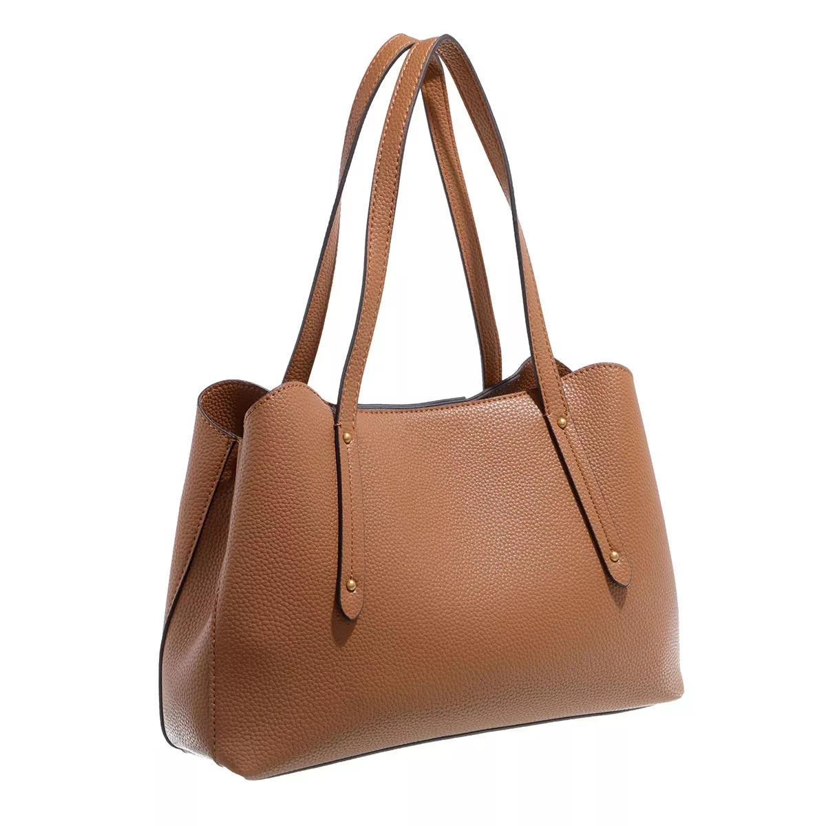 Guess Eco Brenton Girlfriend Satchel Caramel Tote – Bild 4
