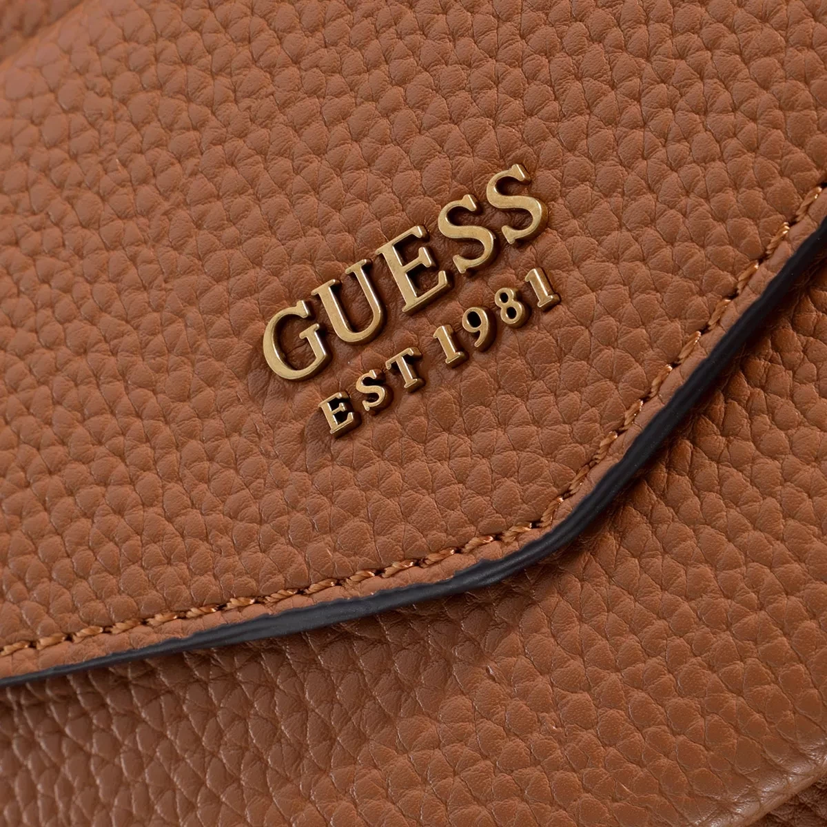 Guess Eco Brenton Girlfriend Satchel Caramel Tote – Bild 5