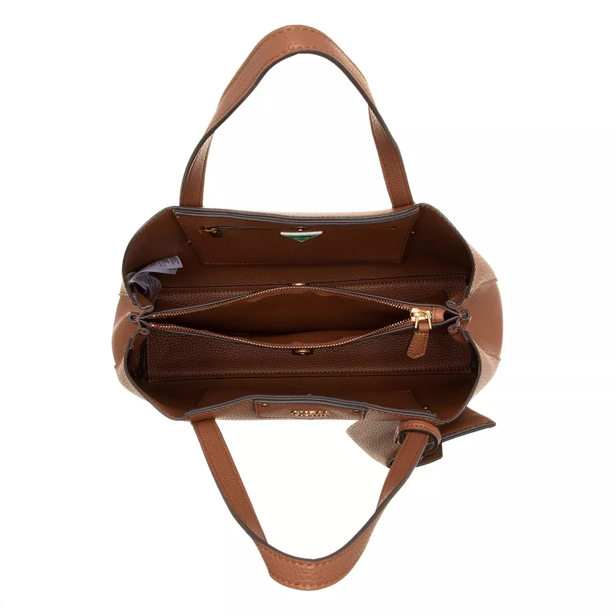 Guess Eco Brenton Girlfriend Satchel Caramel Tote – Bild 6
