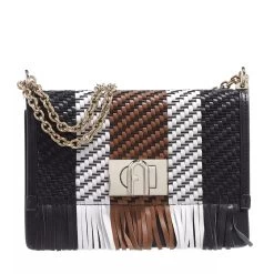 Furla 1927 Mini Crossbody 20 Nero+Talco H+Cognac H Crossbody Bag