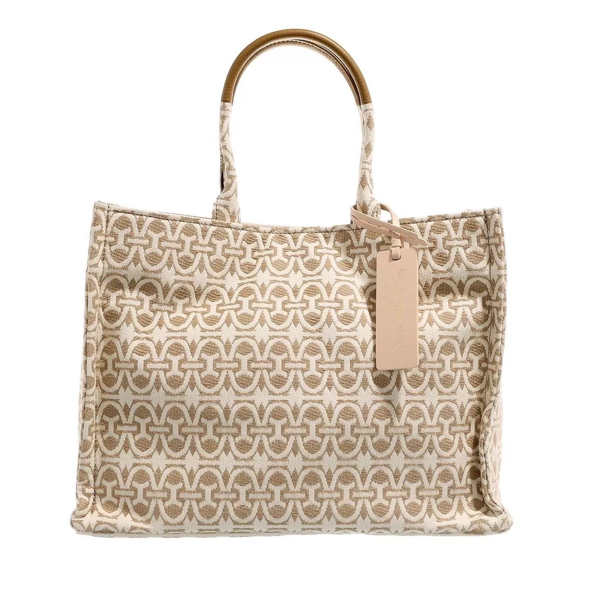 Coccinelle Never Without Bag Jacquard Mult.Natur/Nocc Tote