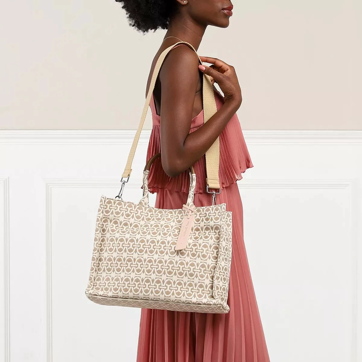 Coccinelle Never Without Bag Jacquard Mult.Natur/Nocc Tote – Bild 3