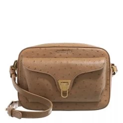 Coccinelle Beat Ostrich Nocciola Camera Bag
