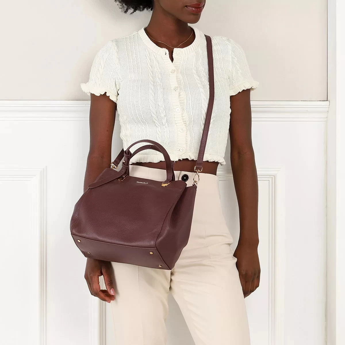 Coccinelle Lea Shopper Carruba Tote – Bild 2