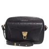 Coccinelle Beat Ostrich Handbag Noir Crossbody Bag
