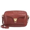 Coccinelle Beat Ostrich Handbag Acero Camera Bag