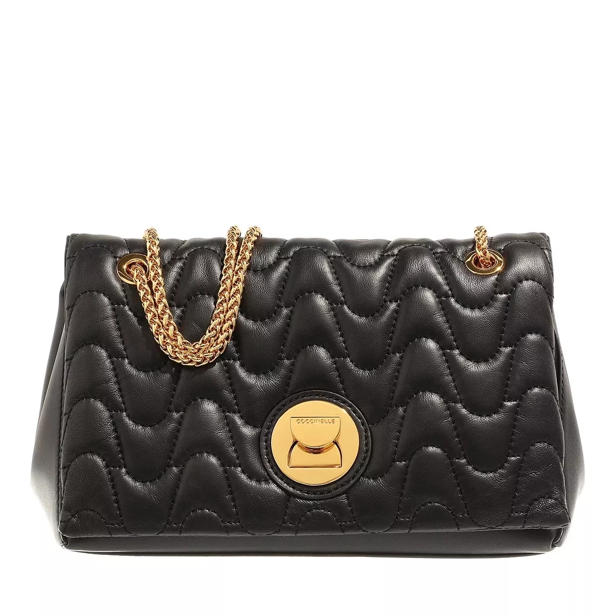 Coccinelle Liya Matelasse Noir Satchel