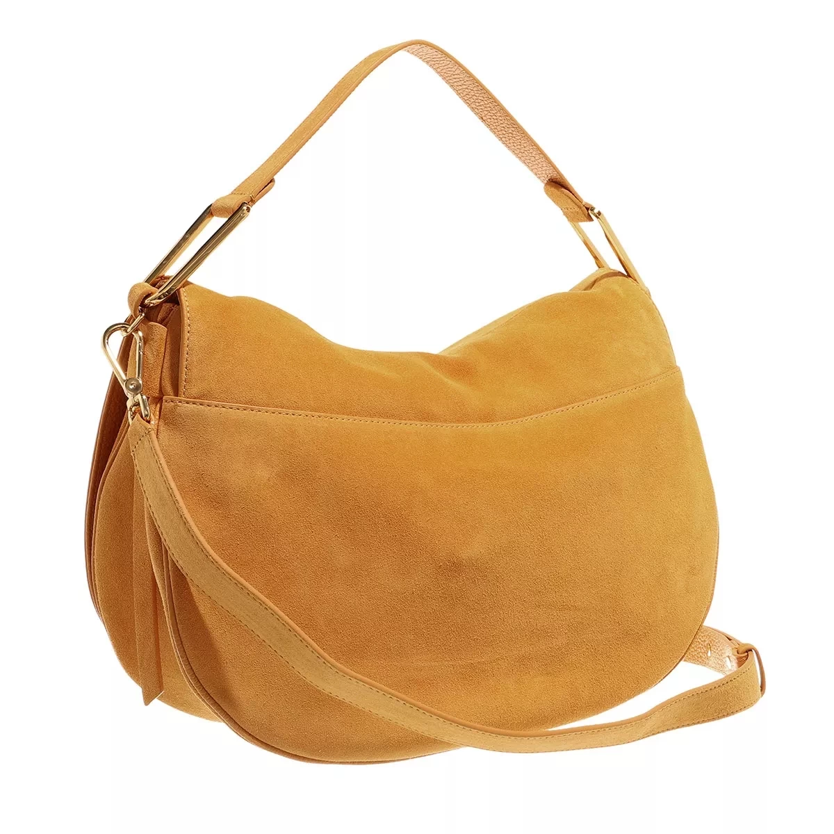 Coccinelle Magie Suede Handbag Resina Saddle Bag – Bild 4