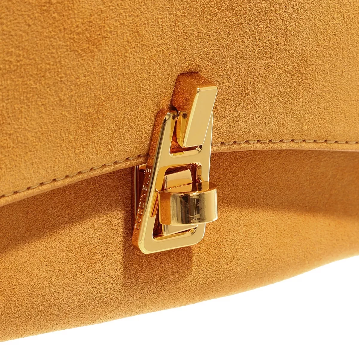 Coccinelle Magie Suede Handbag Resina Saddle Bag – Bild 5