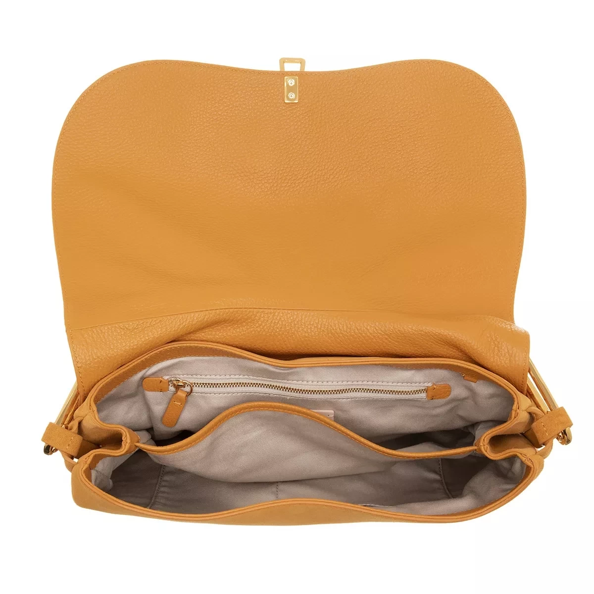 Coccinelle Magie Suede Handbag Resina Saddle Bag – Bild 6