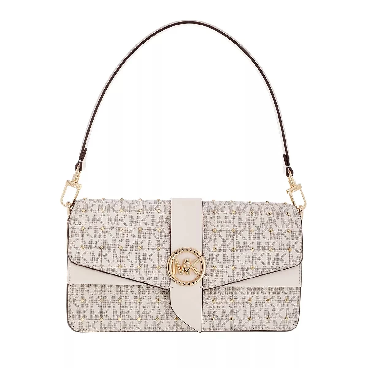 MICHAEL Michael Kors Greenwich Medium Convertible Shoulder Bag Van/Cream Crossbody Bag