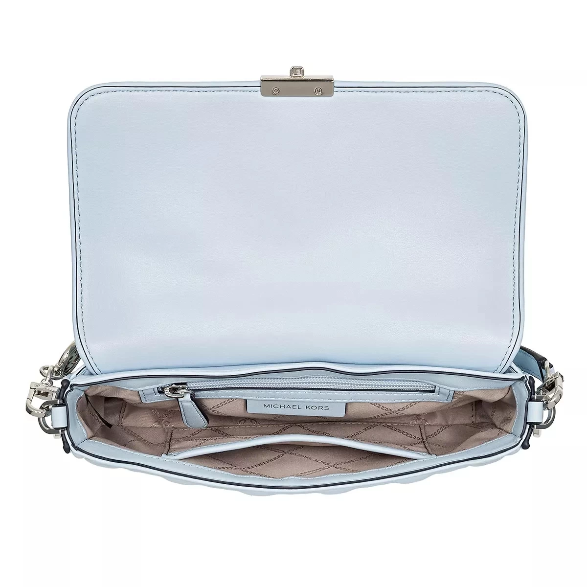 MICHAEL Michael Kors Bradshaw Small Convertible Shoulder Bag Soft Sky Satchel – Bild 6