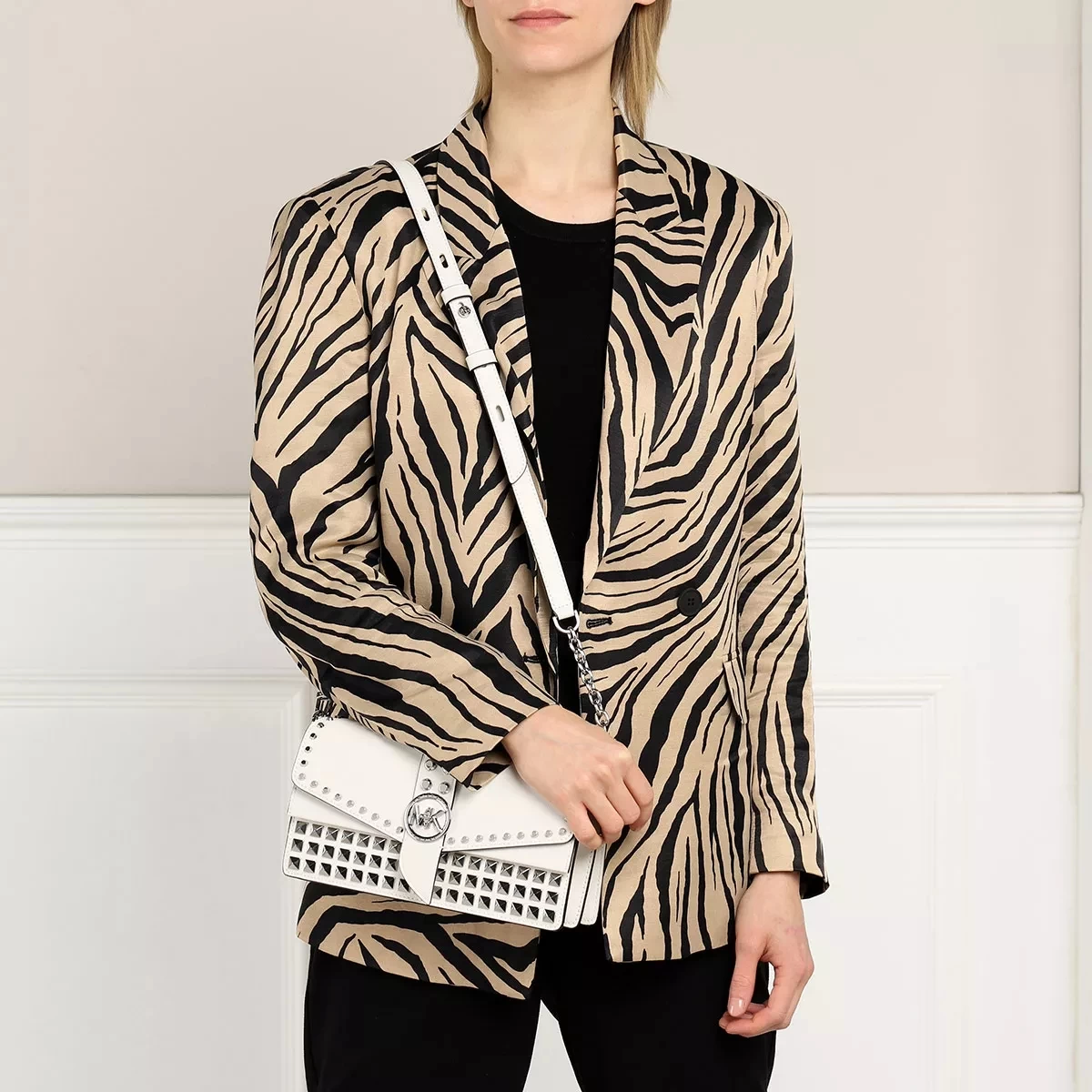 MICHAEL Michael Kors Greenwich Medium Convertible Shoulder Bag Optic White Envelope Bag – Bild 3