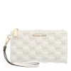 MICHAEL Michael Kors Jet Set Double Zip Wristlet Optic White Wristlet