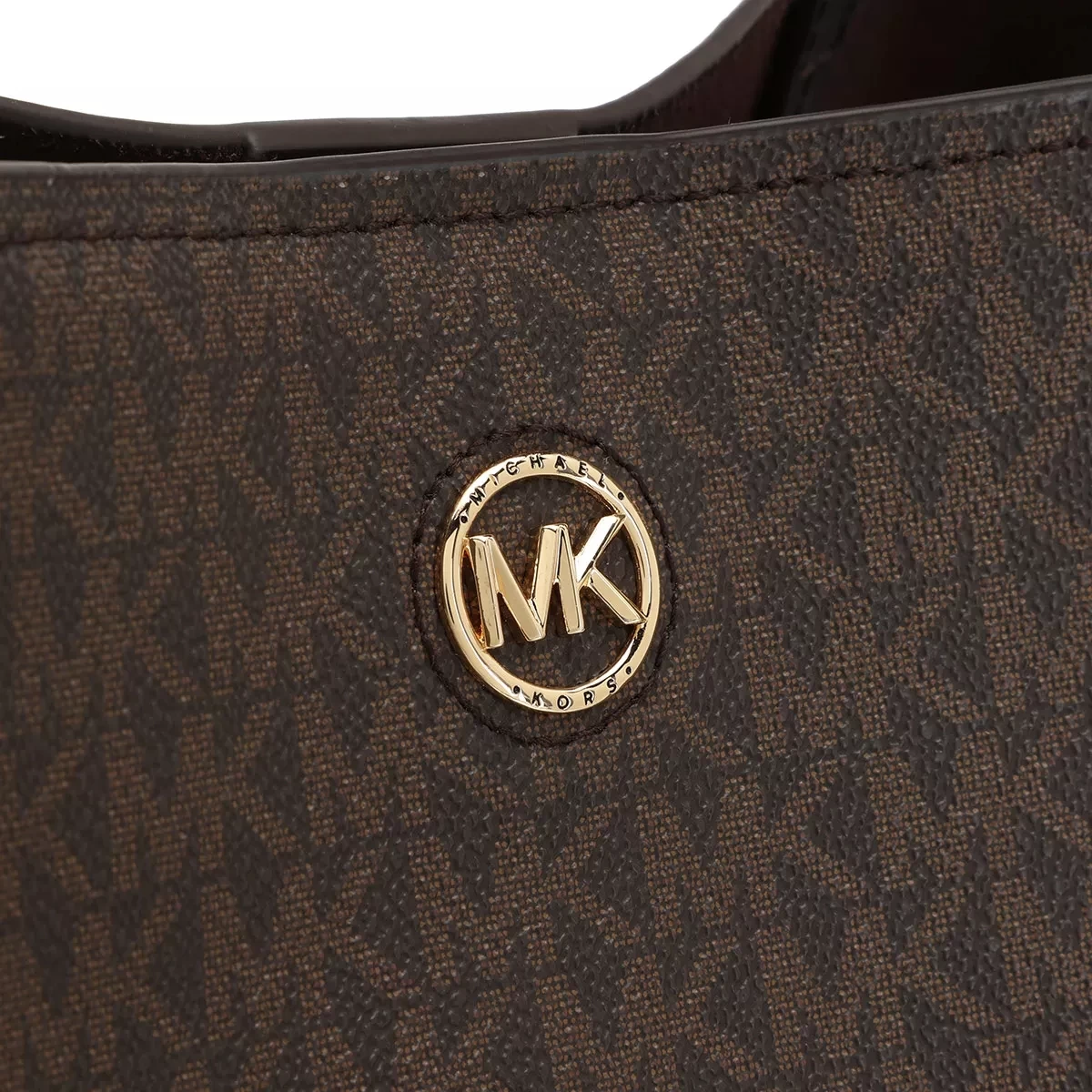 MICHAEL Michael Kors Freya Large Open Tote Bag Chocolate Shopper – Bild 3